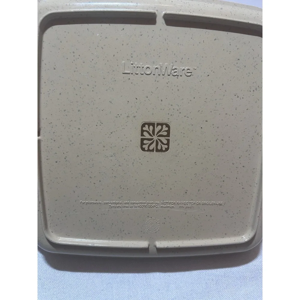 LittonWare Microwave‎ Cookware 1.5 QT Casserole Square Lid 39271 ONLY